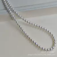 Zhuji Pearl 4-5mm пресноводное жемчужное ожерелье Полное сияние Xiaomi Mi Bu ожерелье 925 Серебряная цепочка ключицы