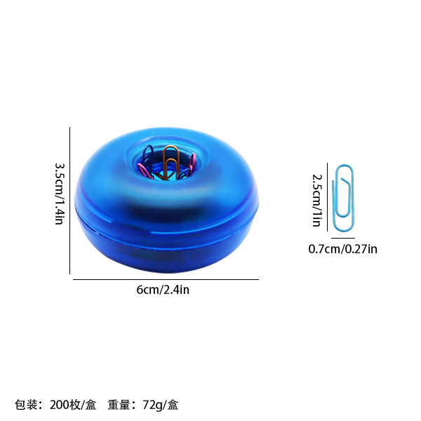 Cartel de almacenamiento de clip magnético de color macarón cuadrado creativo
