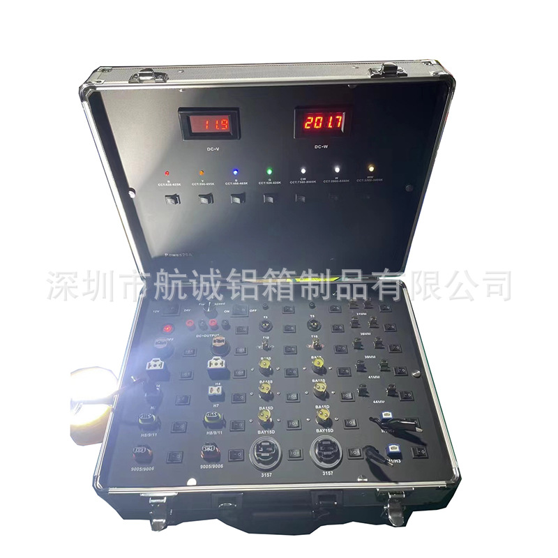 LED汽车灯展示箱、可测试功率汽车LED测试箱、车灯测试板