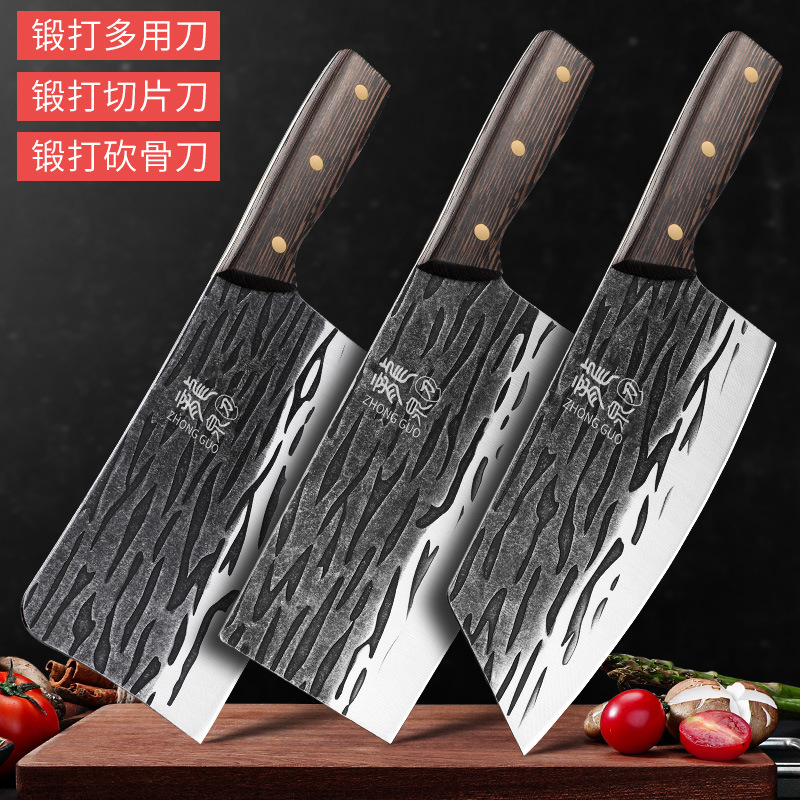 Kit combinado de cuchillo de cocina forjado Longquan cuchillo de cocina cuchillo de hueso afilado cuchillo de corte de verduras doméstico otros