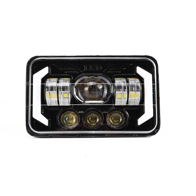 Faros LED de 5 pulgadas cuadrados Harley motocicleta general led luz delantera del automóvil modificación de la luz delantera