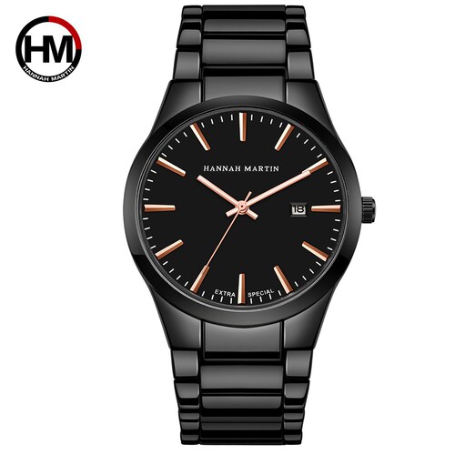 Men's steel band waterproof watch new trendy brand men's simple fashion watch quartz watch men's watch