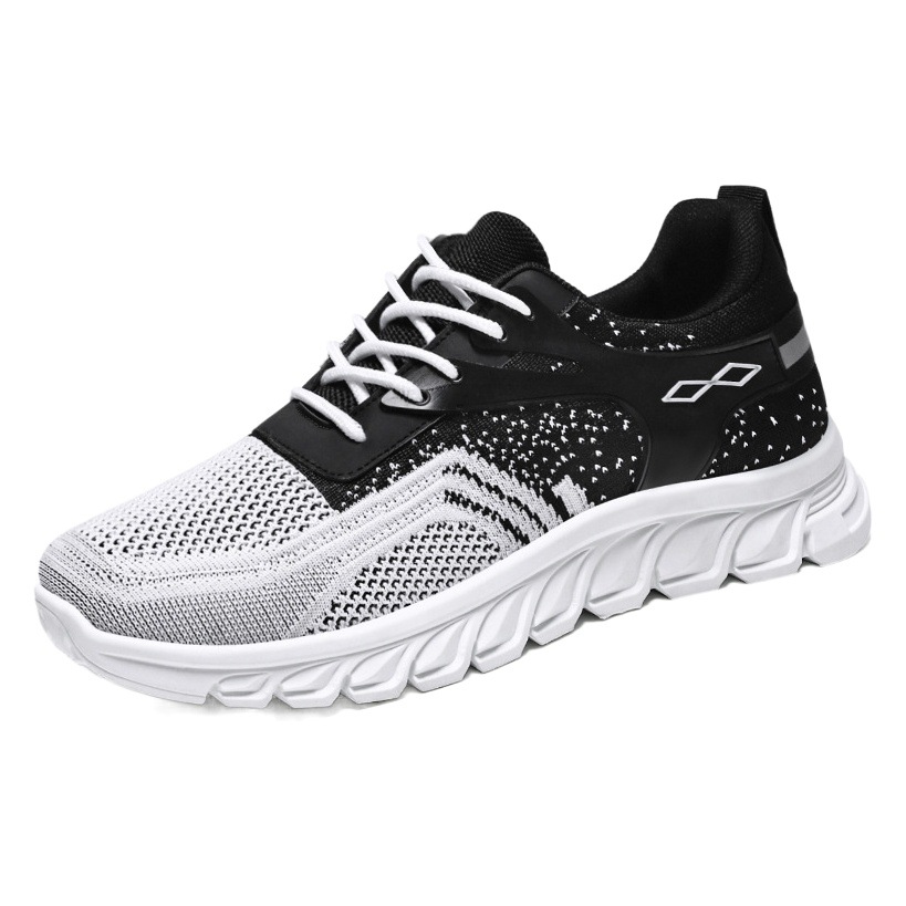 Zapatos deportivos para hombre, nuevos zapatos de comercio exterior de talla grande para hombre, zapatos casuales transpirables con suela suave, zapatos para correr a la moda con combinación de colores, venta al por mayor