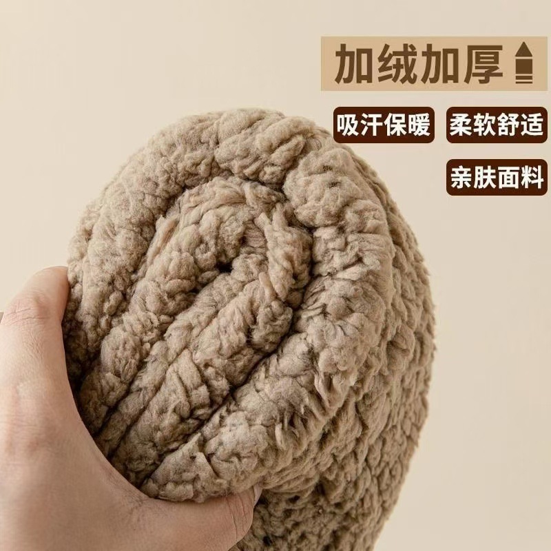 暖かい足の靴下の女性は秋冬にベルベットをつけて保温床の靴下を厚くして、大人が寝ている靴下サンゴのベルベットの月子靴下