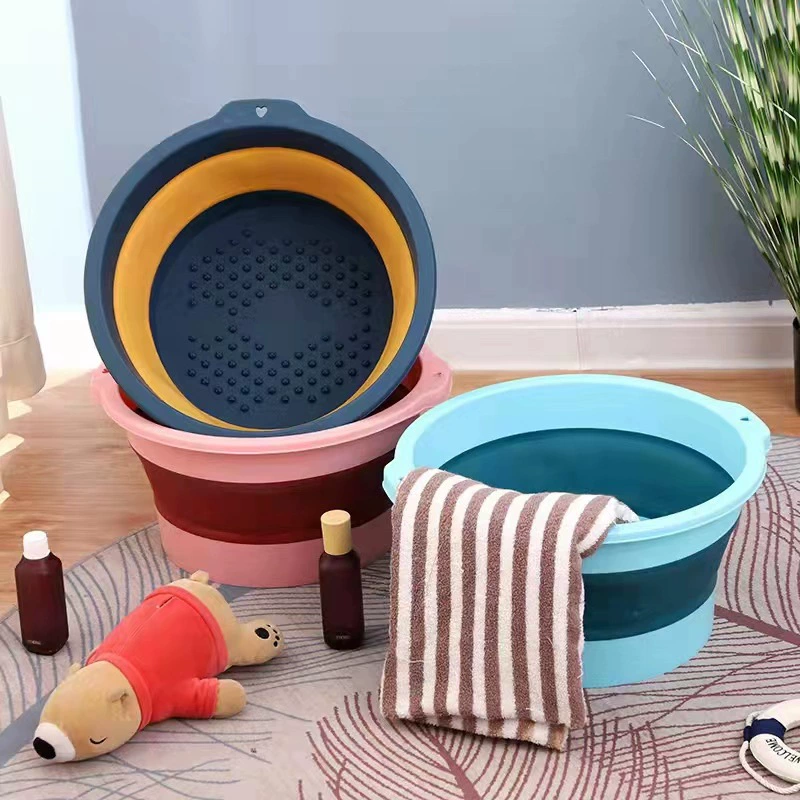 Складное ведро для ног Домашнее студенческое общежитие Путешествия Портативный массаж для ног Складная ванна для ног