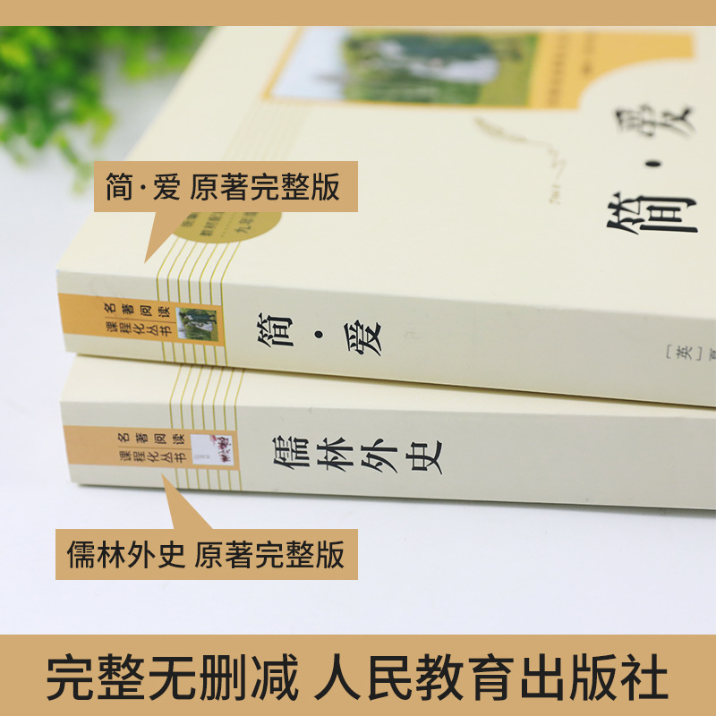 Confucian scholars Jane Eyre original full version of the people's education press junior high school ninth grade second volume must read extra-curricular books 3