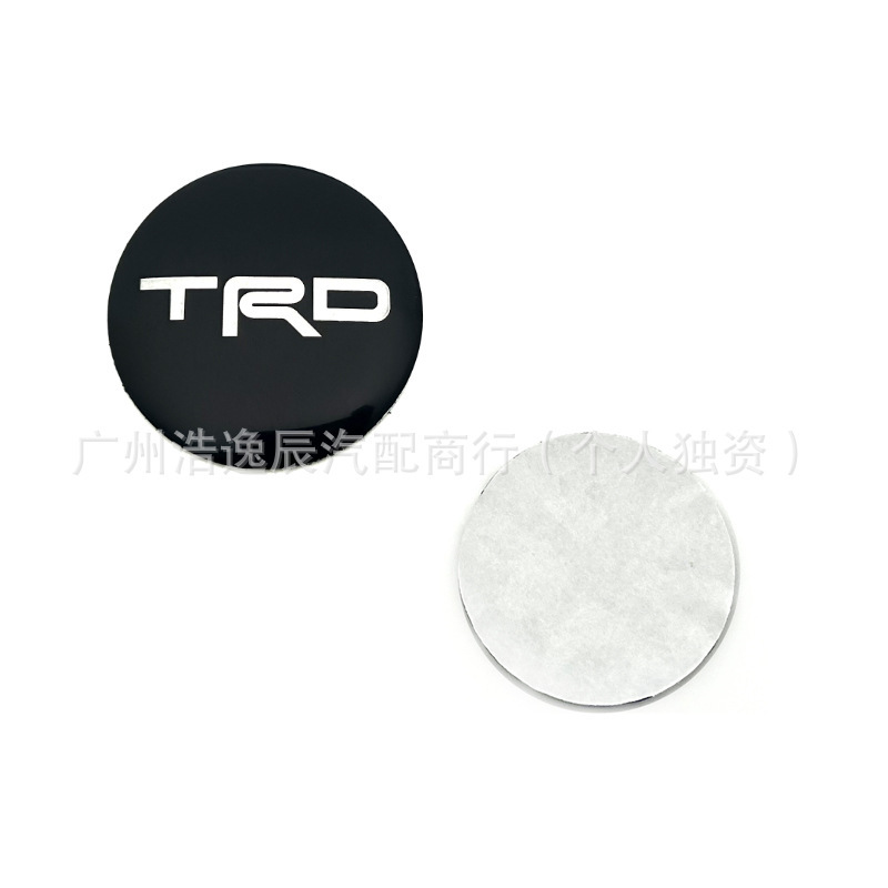 适用丰田轮毂盖贴标56MM 60mm 65MM改装轮胎中心标志贴TRD WRC GR|undefined
