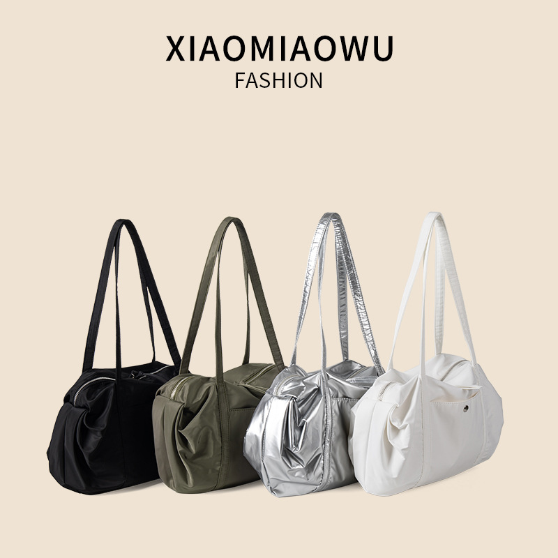 High end commuting student shoulder versatile large capacity nylon cloth niche design new underarm bag for women_voghion.com