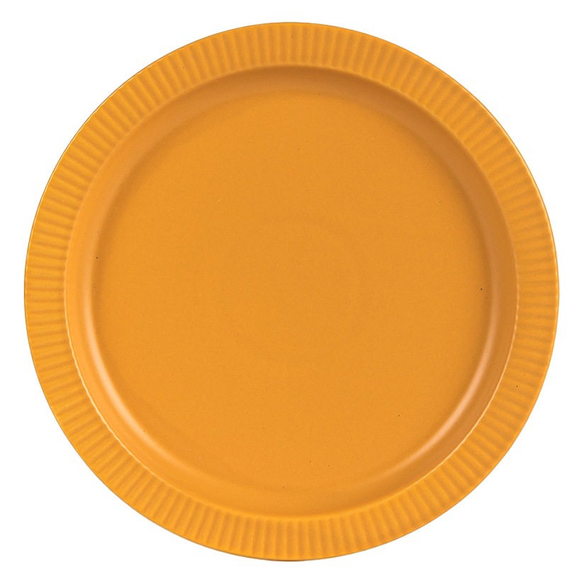 Colorido vintage placa plegable placa de cerámica agradable ensalada placa ligeramente defecto