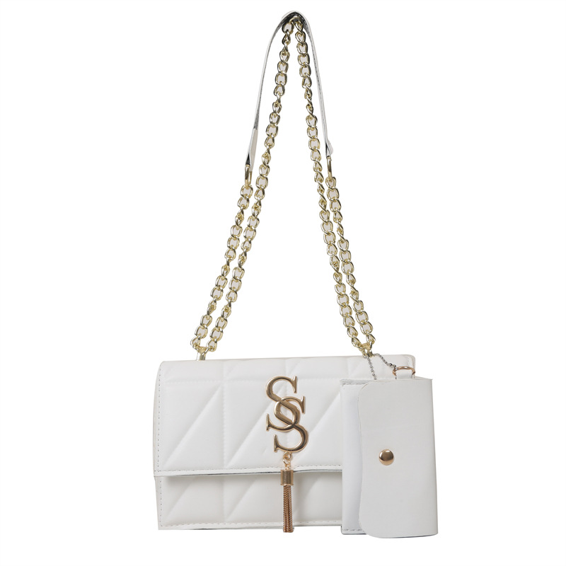 2024 primavera nueva moda de moda bolso de hombro retro cadena casual bolsa de mensajero de las mujeres simple bolsa casual mujeres