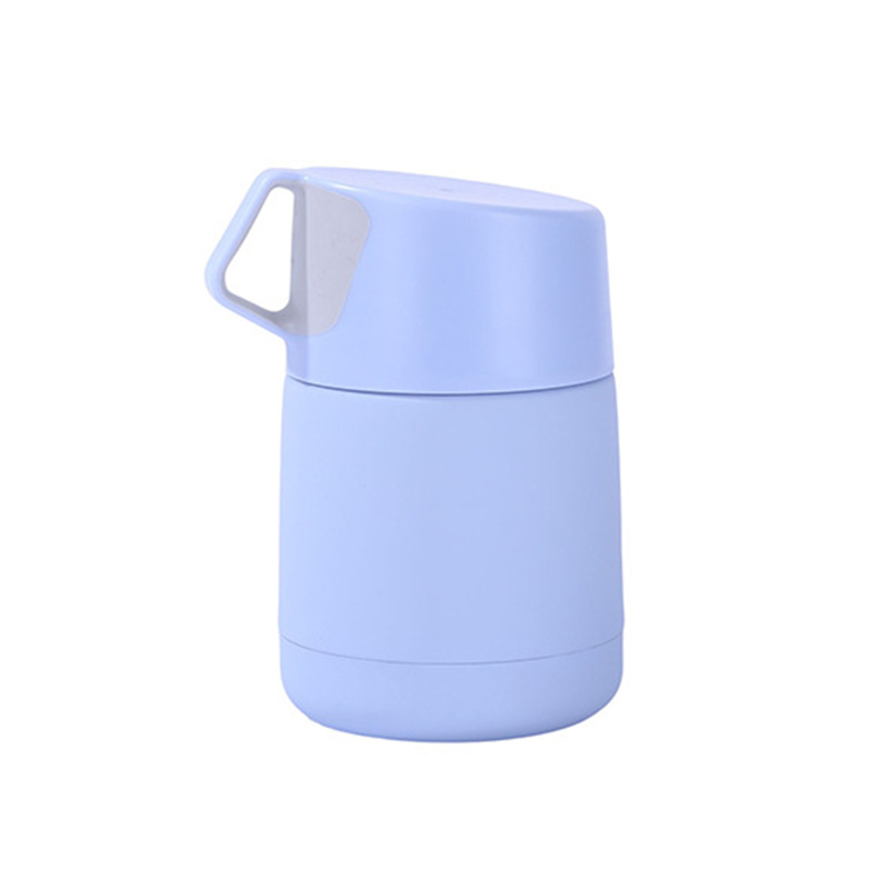 Color sólido creativo mini estudiante estofado vaso 304 taza de vacío de acero inoxidable frasco de vacío portátil con logo