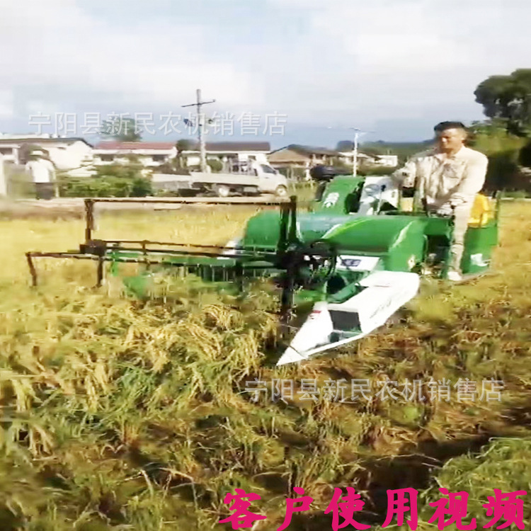 广西地区用水稻小麦联合收割机水田可用全喂入稻麦联合收获机现货