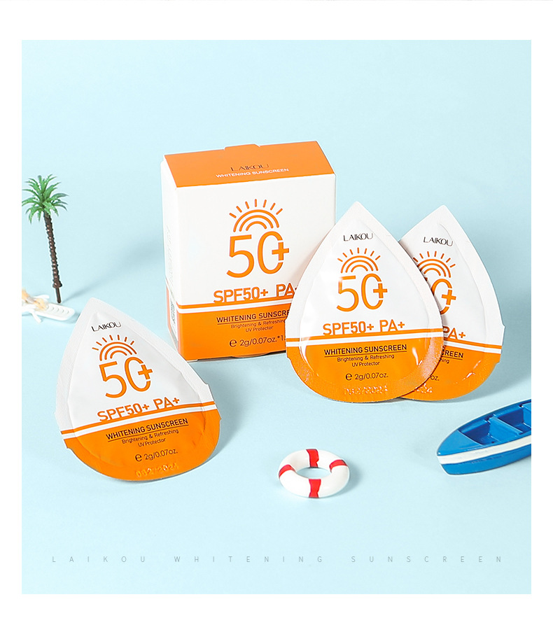 LAIKOU sunscreen 2g*15 Summer Cream Hydrating and Moisturizing Cross-border undefined