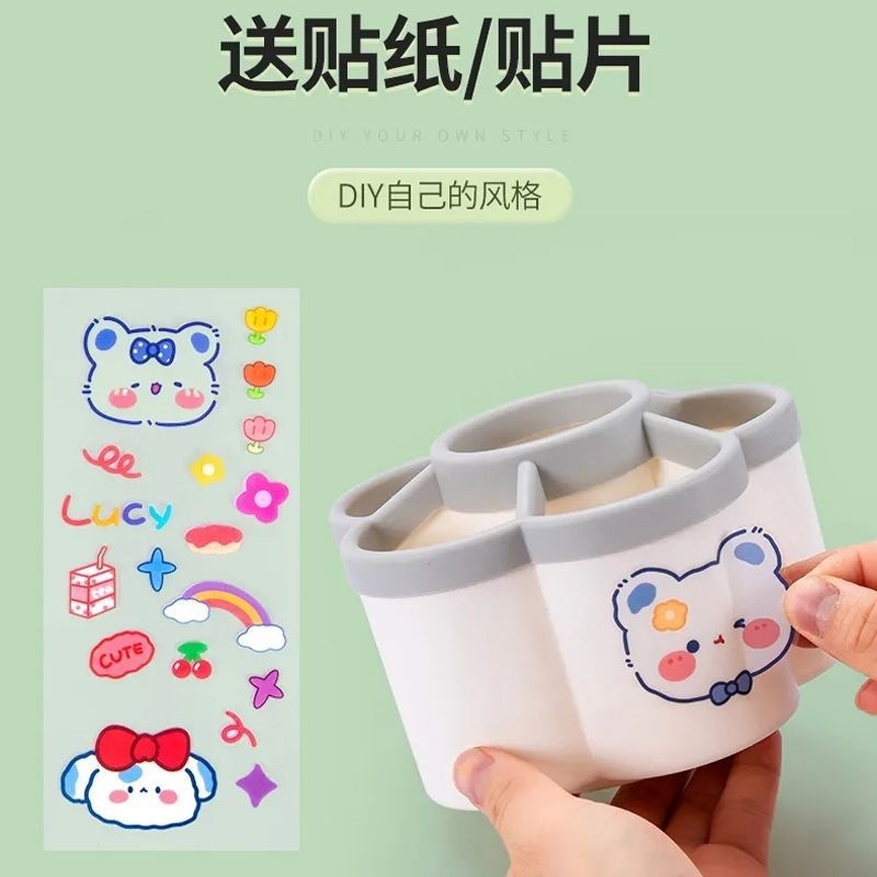 360도 회전 펜홀더 보관함 초등학생 사무실 데스크탑 펜홀더 어린이 창의적 패션 귀여운 제조업체