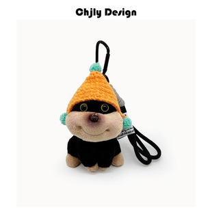 Hat Bee Puppy Bag Plush Doll Pendant Bag Pendant Bag Pendant Pendant Couple Funny Keychain Doll