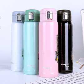 金怡保温杯成人不锈钢水杯新款便携学生杯子礼品茶杯刻字logo水杯