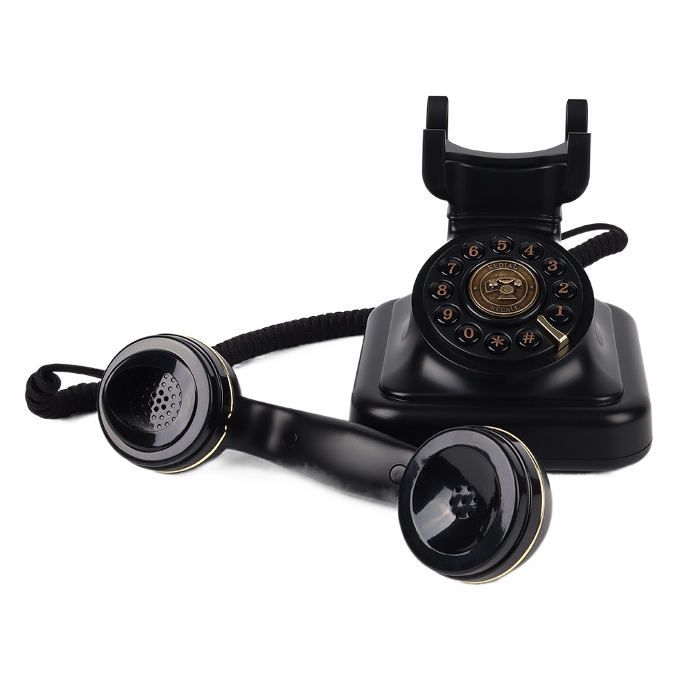 Teléfono con grabación de audio, teléfono fijo, decoración para fiestas de boda, fabricante mayorista, teléfono fijo vintage.
