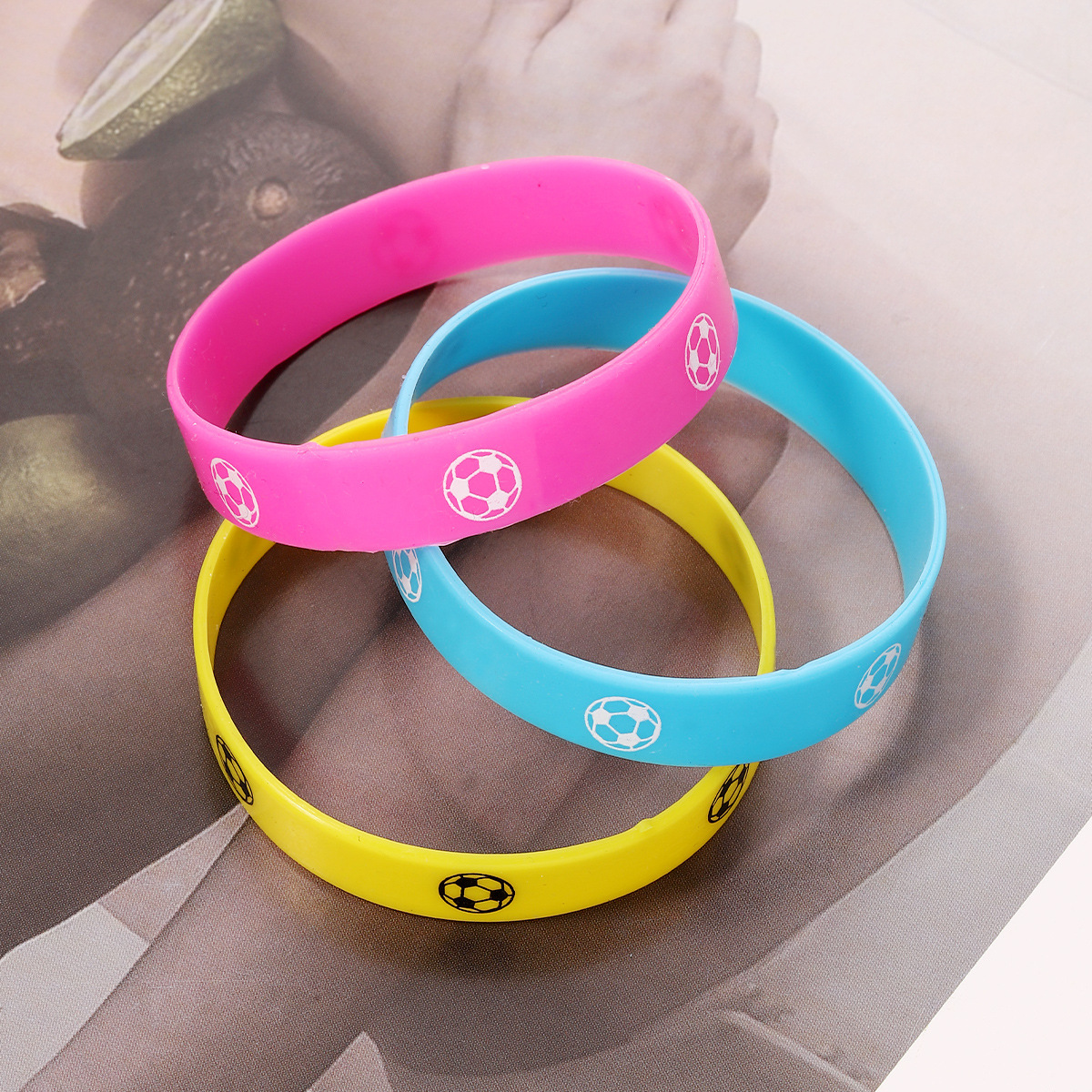 Sports Football Rubber Womenu0027S Bangle 1 Piece