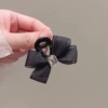 1 шт., 4,5 см, бантик с квадратным стразом