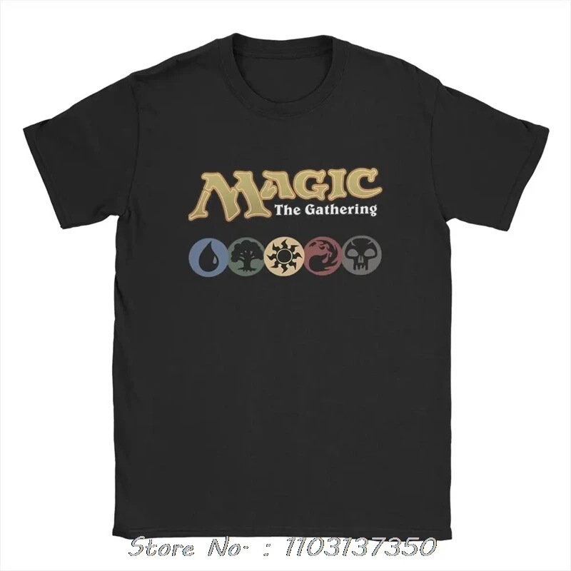 Pure Cotton Short-Sleeve T-Shirt for Men, Magic: the Gathering Game Collection Mtg T-Shirt, Men's Card Game Retro O-Neck Cotton T-Shirt Pure Cotton Short-Sleeve T-Shirt for Men, Magic: the Gathering Game Collection Mtg T-Shirt, Men's Card Game Retro O-Neck Cotton T-Shirt
