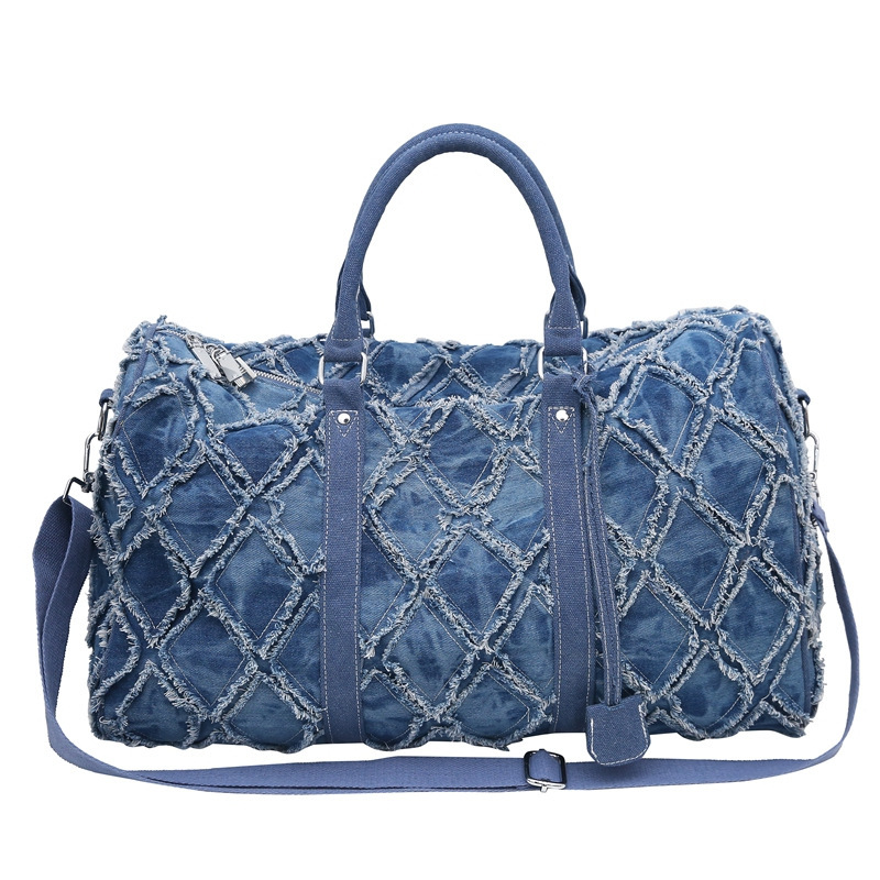 Nuevo bolso al por mayor de rombos al aire libre, bolso de almacenamiento multifuncional de gran capacidad, bolso de viaje de moda para hombres y mujeres