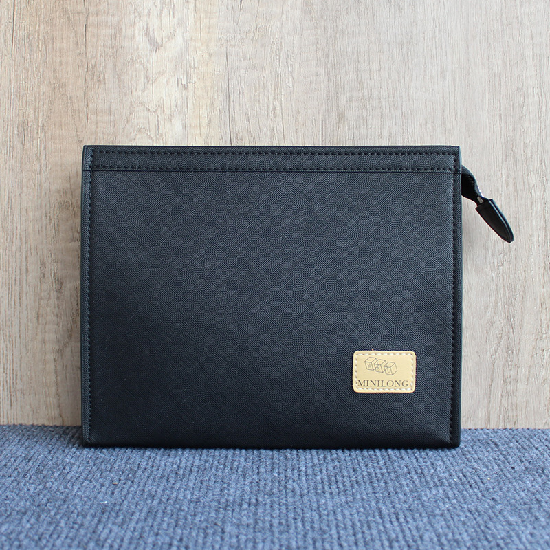 Black handheld classic retro small clutch bag