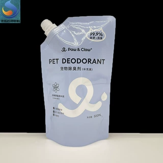 定制500ml宠物除臭剂 自立吸嘴袋液体铝箔复合软包装袋清洁剂除味