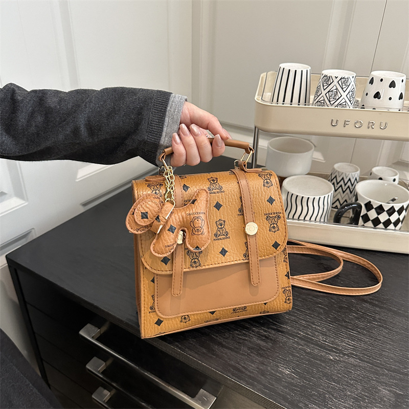 Otoño y invierno retro coreano ins moda mochila de nicho de mujer diseño casual sensación de tendencia alta mochila image 9