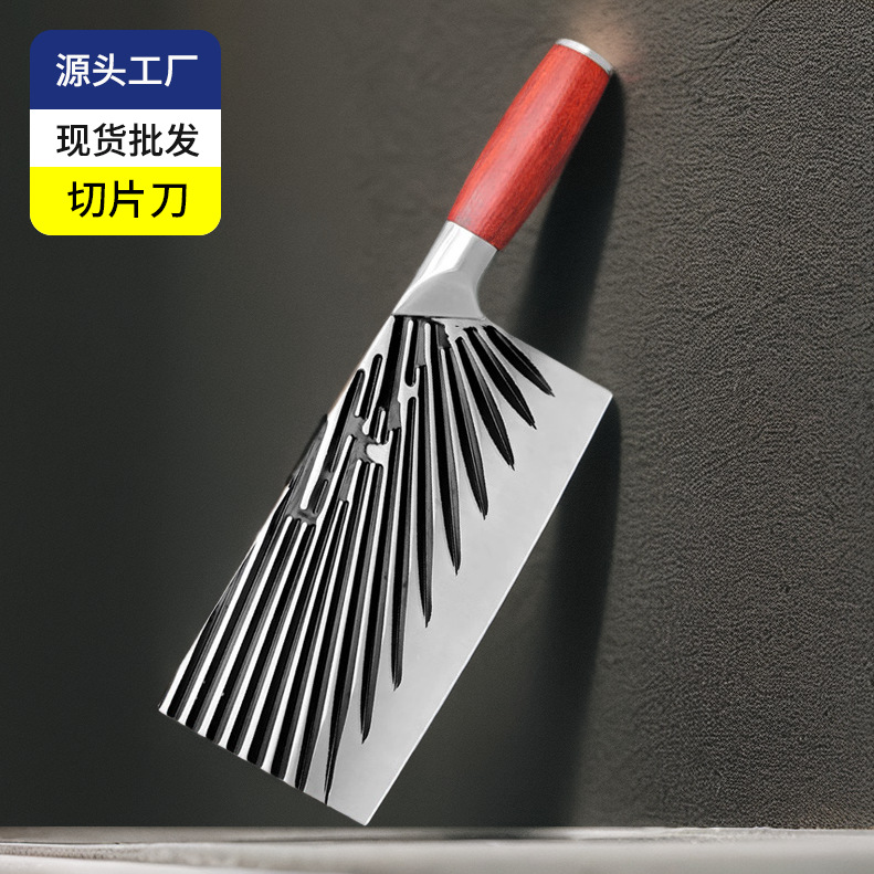 Direct Manufacturer Sale Hammered Stainless Steel Kitchen Knife Chopping Knife Sharp Cuts Meat and Vegetables Hand Hammered Kitchen Home Use Knife