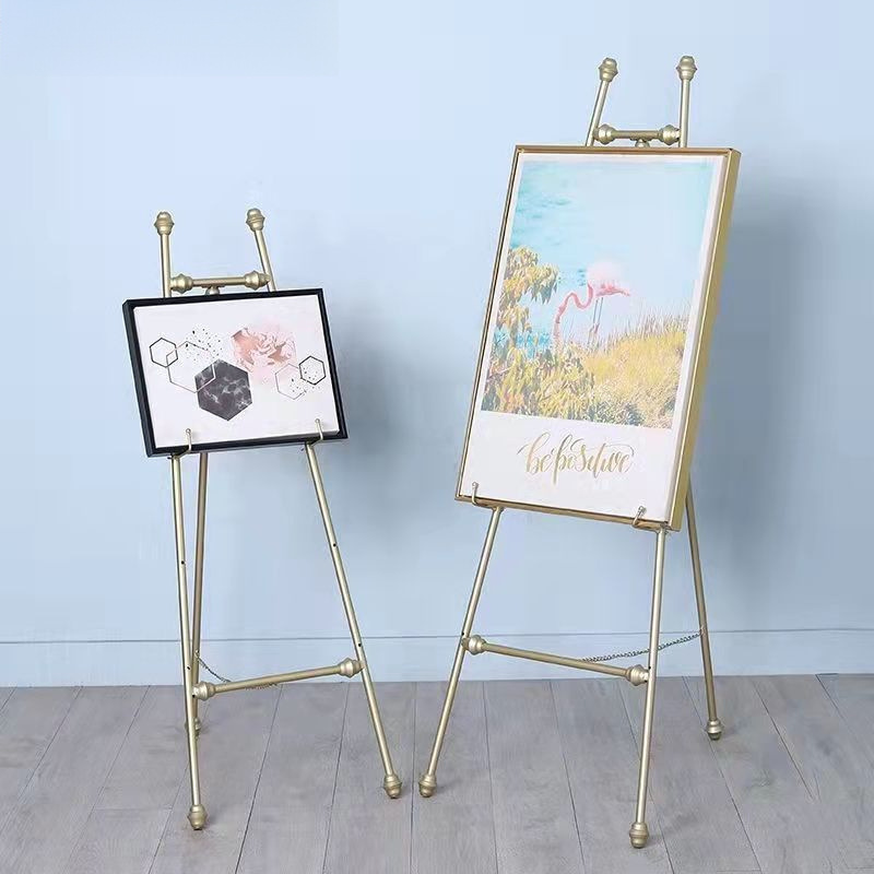 Iron European Oil Painting Shelf Display Stand Welcome Stand Photo Frame Floor Stand Photo Wedding Painting Manicure Bracket