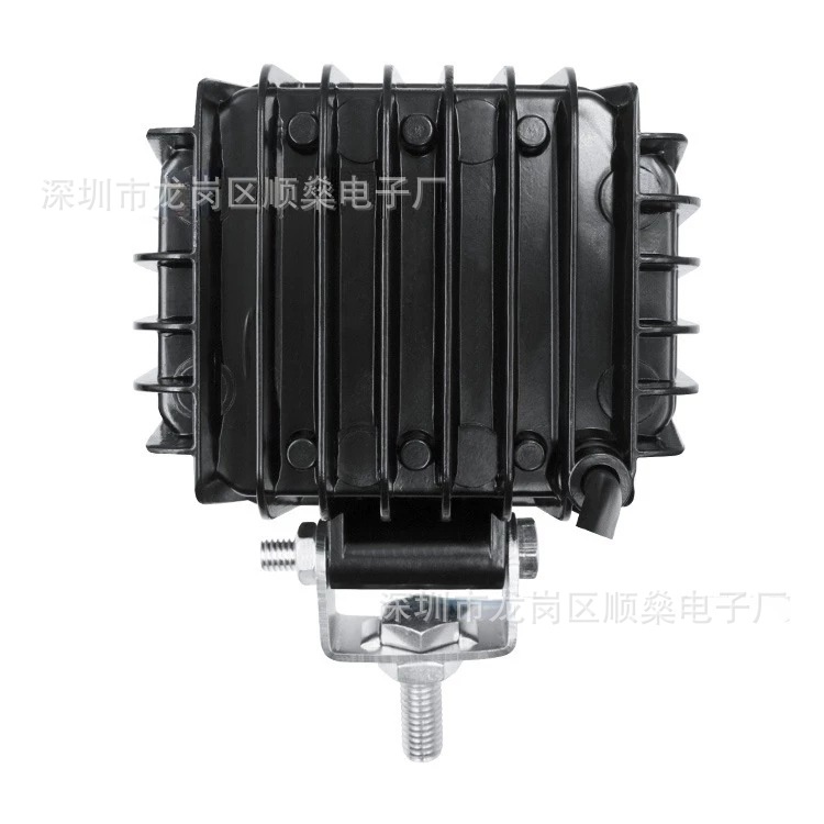 Led Work Light with 3 Beads and Lens, External Strong Light Inspection Light, Motorcycle Electric Vehicle Spotlight, Off-Road Vehicle Front Bumper Light