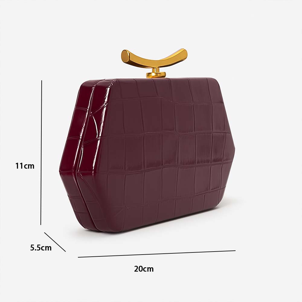 Sac bandoulière léger et luxueux pour femme, en PU gaufré crocodile, pochette élégante pour les soirées et le quotidien, sac tendance pour les mariages et les soirées._voghion.com