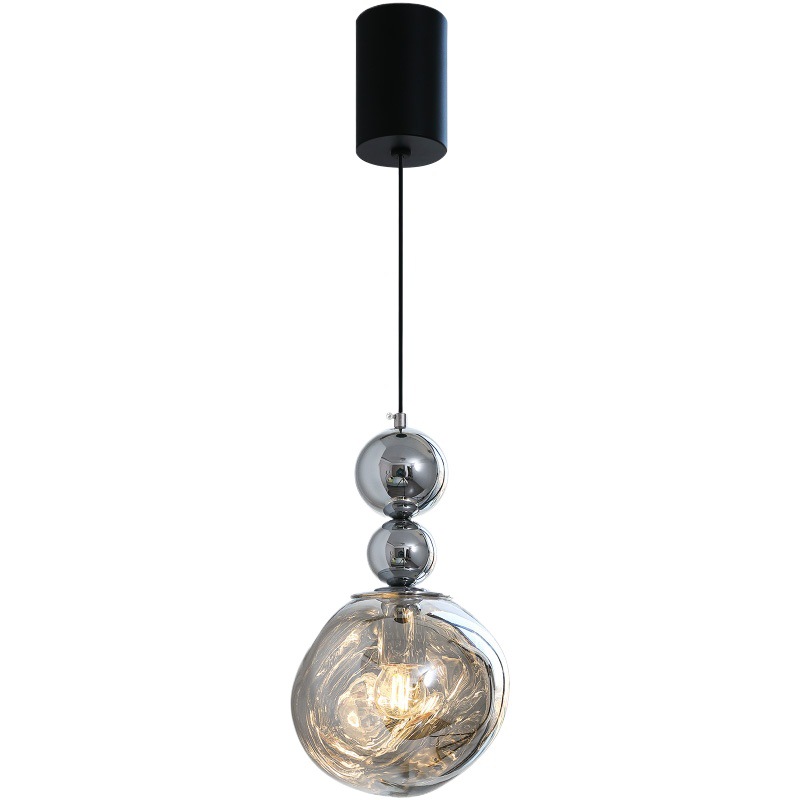 Candelabro de cabecera de dormitorio, lujo ligero, ambiente de barra retro, candelabro pequeño, pared de fondo, celebridad de Internet, lámpara de línea colgante minimalista italiana