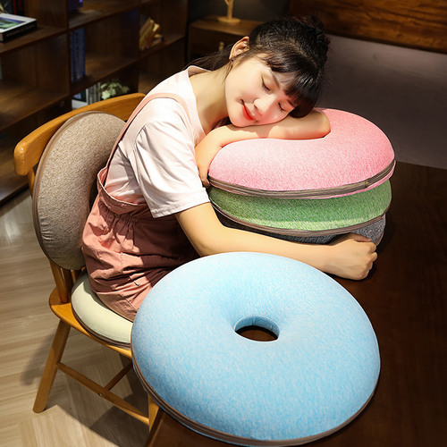 2F Round Memory Foam Seat Cushion for Chairs, Office Chair Pad, Home Use—Perfect for Prolonged Sitting or Even Floor Seating