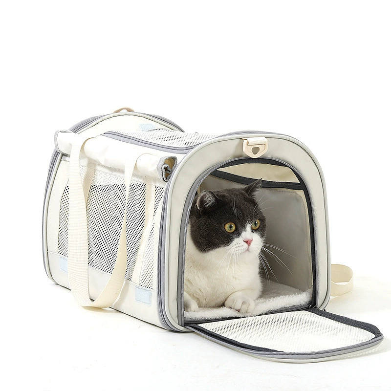 Сумка для кошек исходящая портативная летняя дышащая сумка через плечо большой емкости для кошек и собак с сумкой на вынос для домашних животных