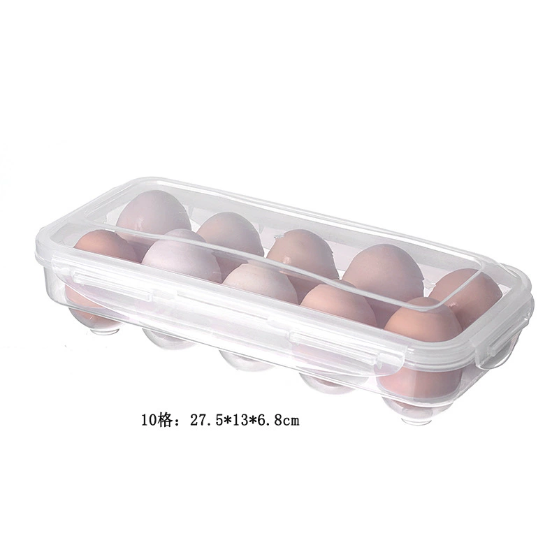Egg storage box — transparent refrigerator egg box, multi‑layer, 10/18/34 cells, handheld 34‑cell option
