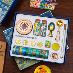 梵高益智玩具火漆印章套裝封口蠟粒創意卡通文具小女孩兒童節禮物