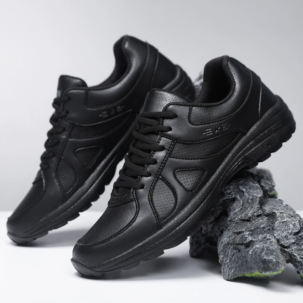 Мужская обувь большого размера четыре сезона кожаная лапша наружная сверхлегкая нижняя беговая спортивная обувь дышащая походная обувь для мужчин оптовая продажа