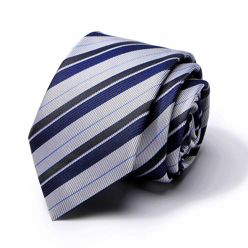 Men's Business Formal Tie Polyester New Wedding Celebration Striped 8CM Tie Wholesale