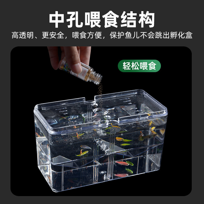 Incubación de cría de aislamiento de incubadora de caja Douyu multifuncional tres en uno con oxígeno que aumenta la boca tanque de peces pequeños de alta permeabilidad