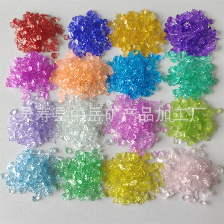 Оптовая красочный стеклянный песок украшение аквариума нижний песок Хрустальный песок синий стеклянный песок микропейзаж Украшение 1000 г