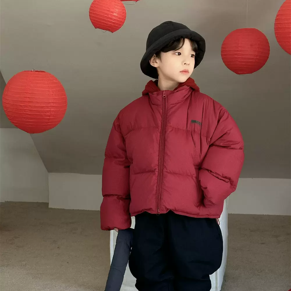 奶酪与喵童装男童羽绒服2024冬季新款韩系男孩加厚面包羽绒服保暖
