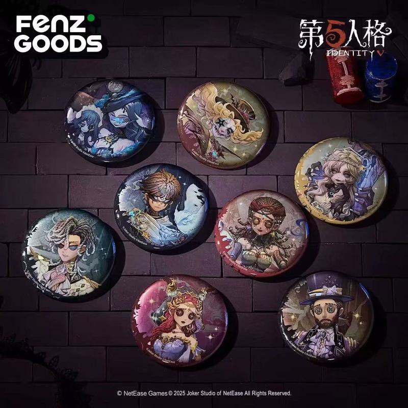 正版授权《第五人格》魔幻魅影系列圆形版徽章盲盒动漫谷子二次元|undefined