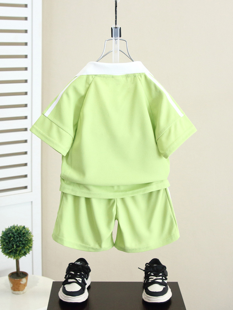 5560 Little Yellow Duck Ropa para niños Conjunto de polos de verano para niños 2025 Nuevos niños Bebé Verano Moda Manga corta