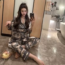 MK003【丛林秘境】情侣款睡衣25新款春秋D家轻奢水墨画家居服套装