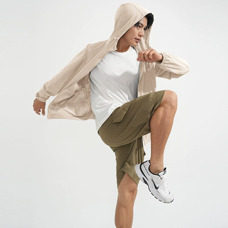 UPF50 ледяной шелк Летний солнцезащитный крем для мужчин и женщин на открытом воздухе тонкий дышащий анти-ультрафиолетовый костюм для кожи солнцезащитный крем куртка