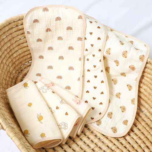 Baby burp towel, spit-up towel, newborn shoulder pad towel, soft baby anti-overflow milk gauze towel, baby saliva towel