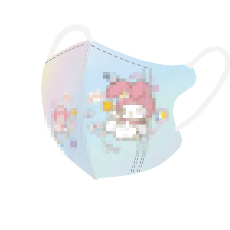 美楽蒂漫画使い捨てマスク独立包装3d立体高颜値プリント通気性児童学生専用|undefined