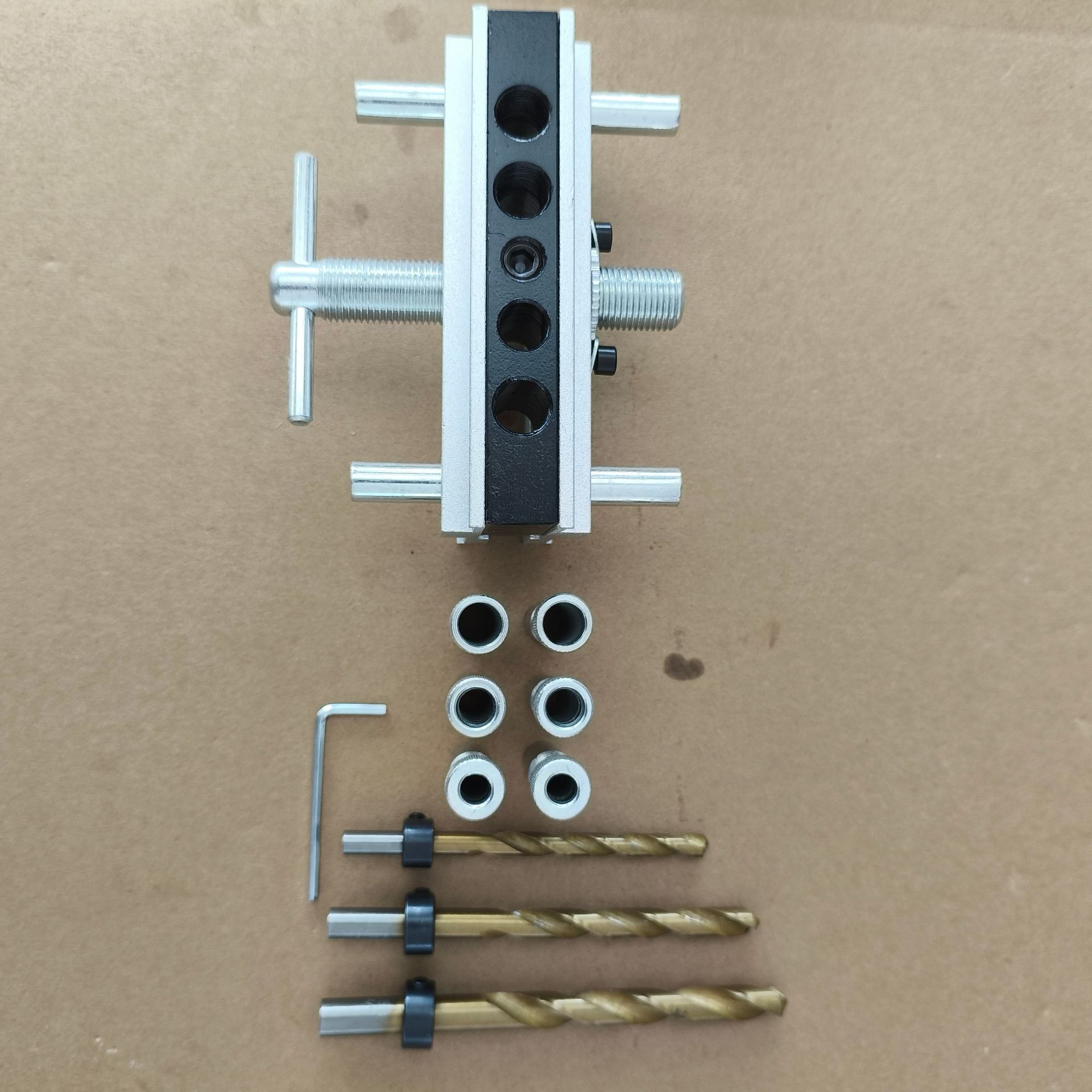 Heavy-duty carpintería punzón localizador de carpintería oblicuo agujero localizador autocentrado pin agujero recto taladro accesorio traje