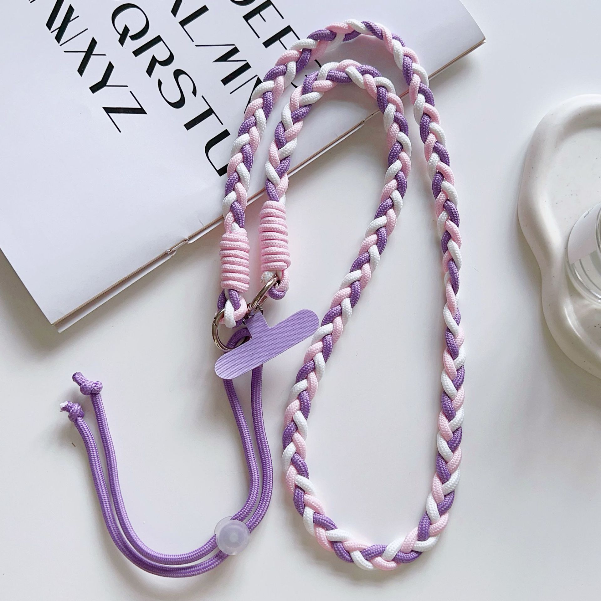 Colgante de color moda cinturón de brazo de mano nuevo antiferdida fuerte tres hebras de cuerda trenzada amor cuerda para mujeres